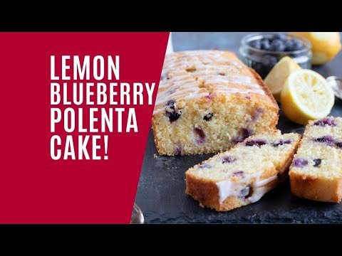 Lemon Blueberry Polenta Cake