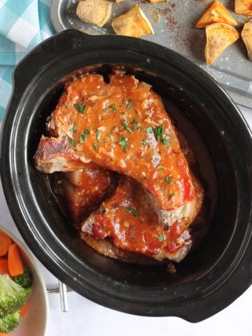 Slow cooker pork chops