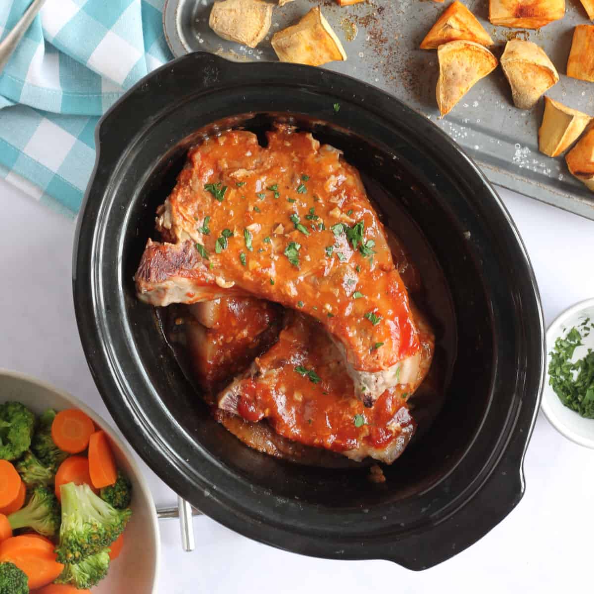 Easy Slow Cooker Pork Chops Recipe