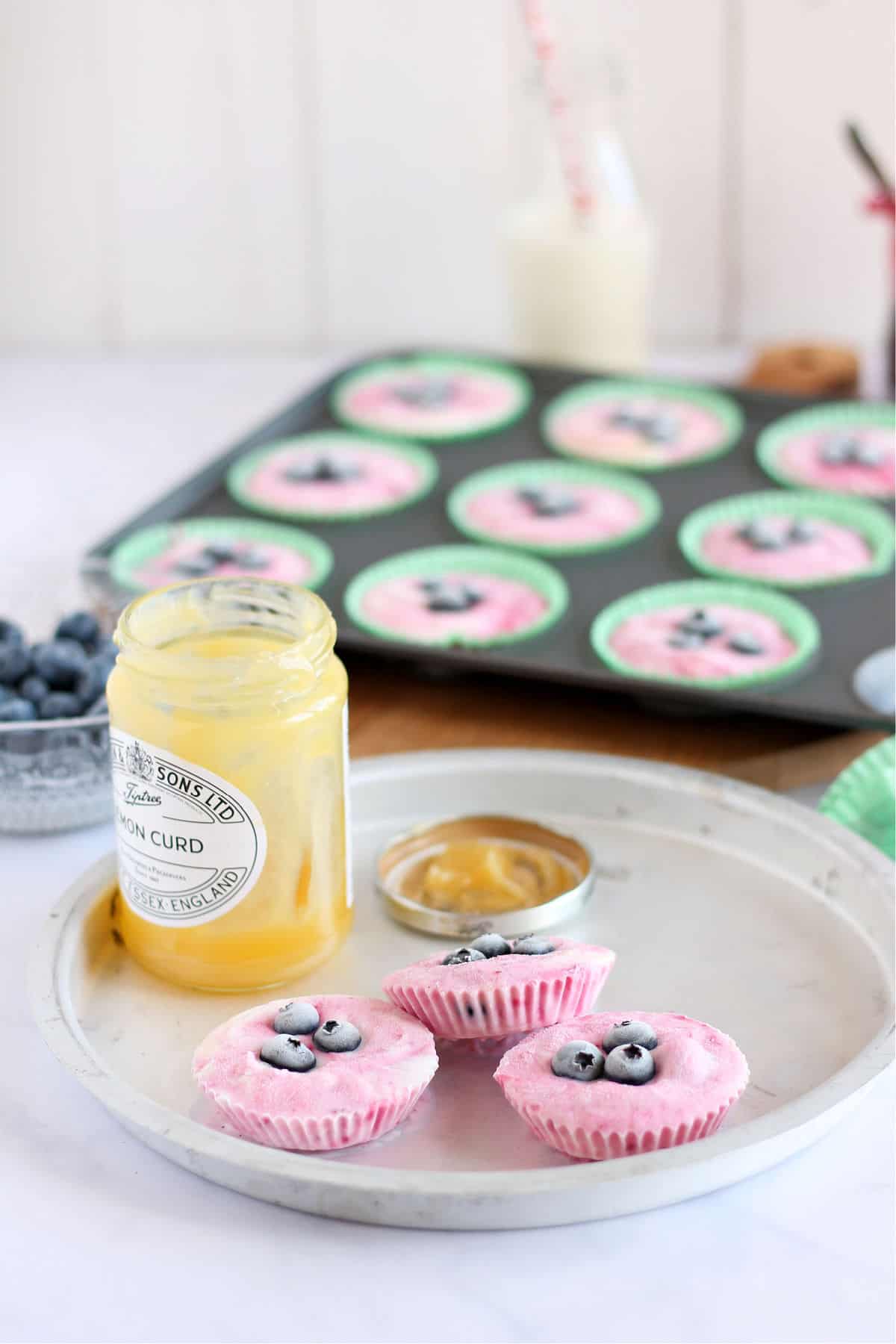 A tray of frozen yogurt bites