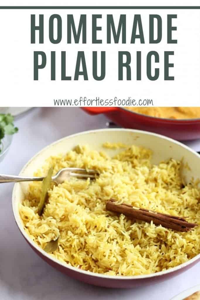 homemade pilau rice