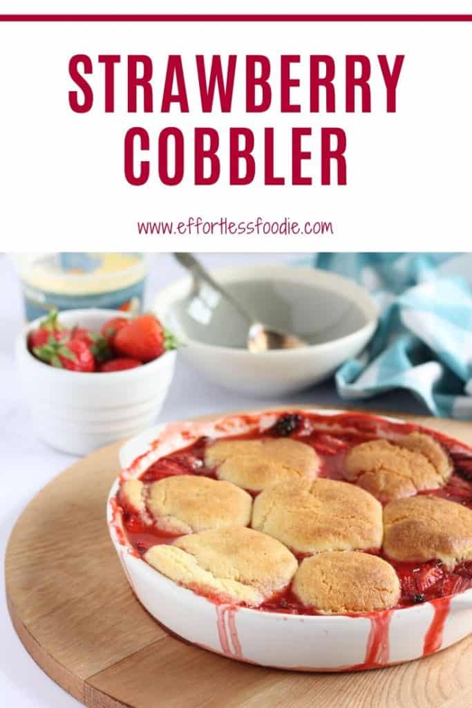 Strawberry cobbler