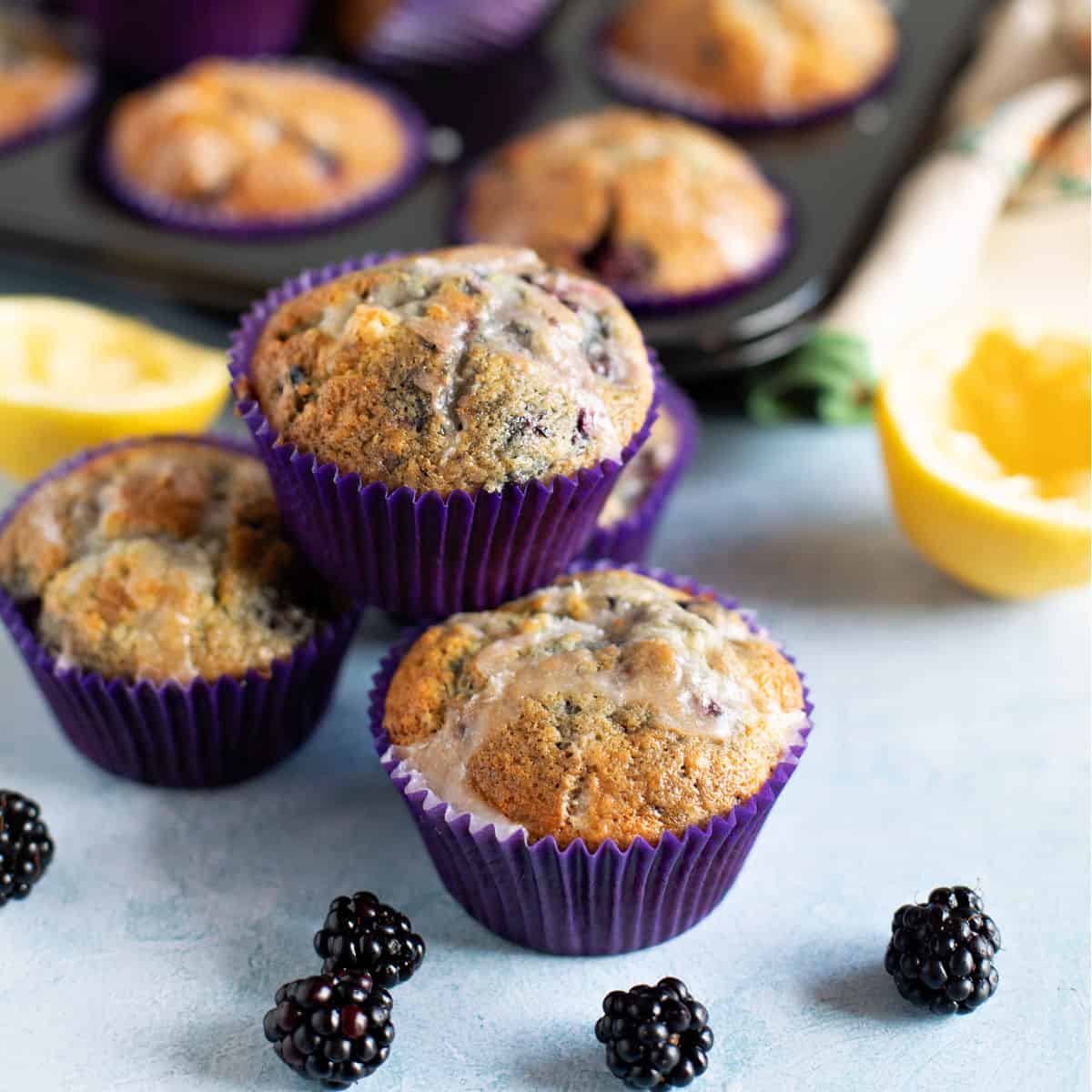 Easy Blackberry and Lemon Muffins Recipe Effortless Foodie