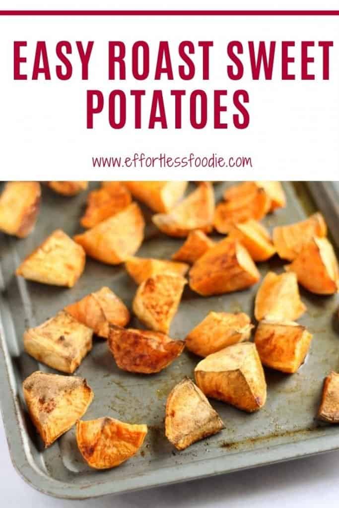 easy roast sweet potatoes pin