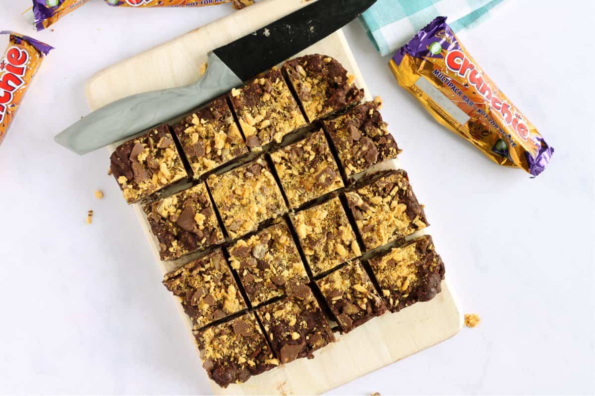 Easy Chocolate Crunchie Tiffin Recipe Effortless Foodie