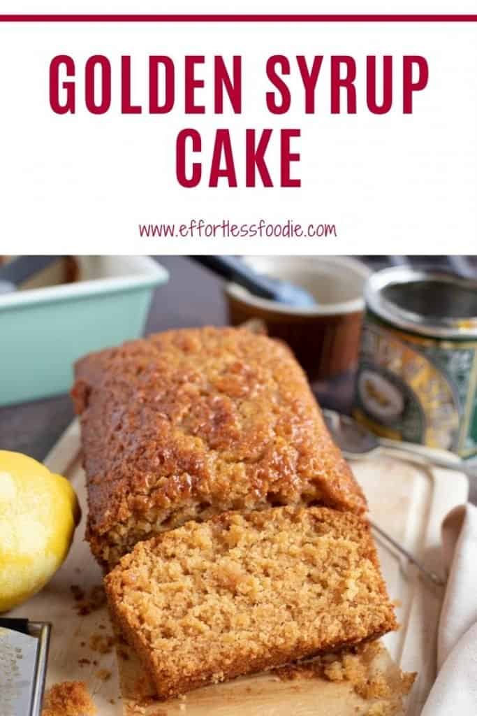 Golden Syrup Cake Pinterest Pin.