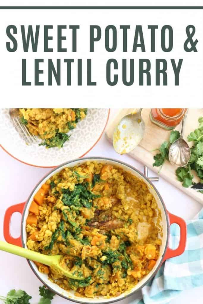 Sweet Potato and Lentil Curry Pin.