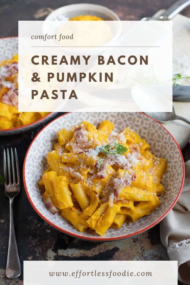 Creamy Pumpkin Bacon Pasta Recipe Effortless Foodie