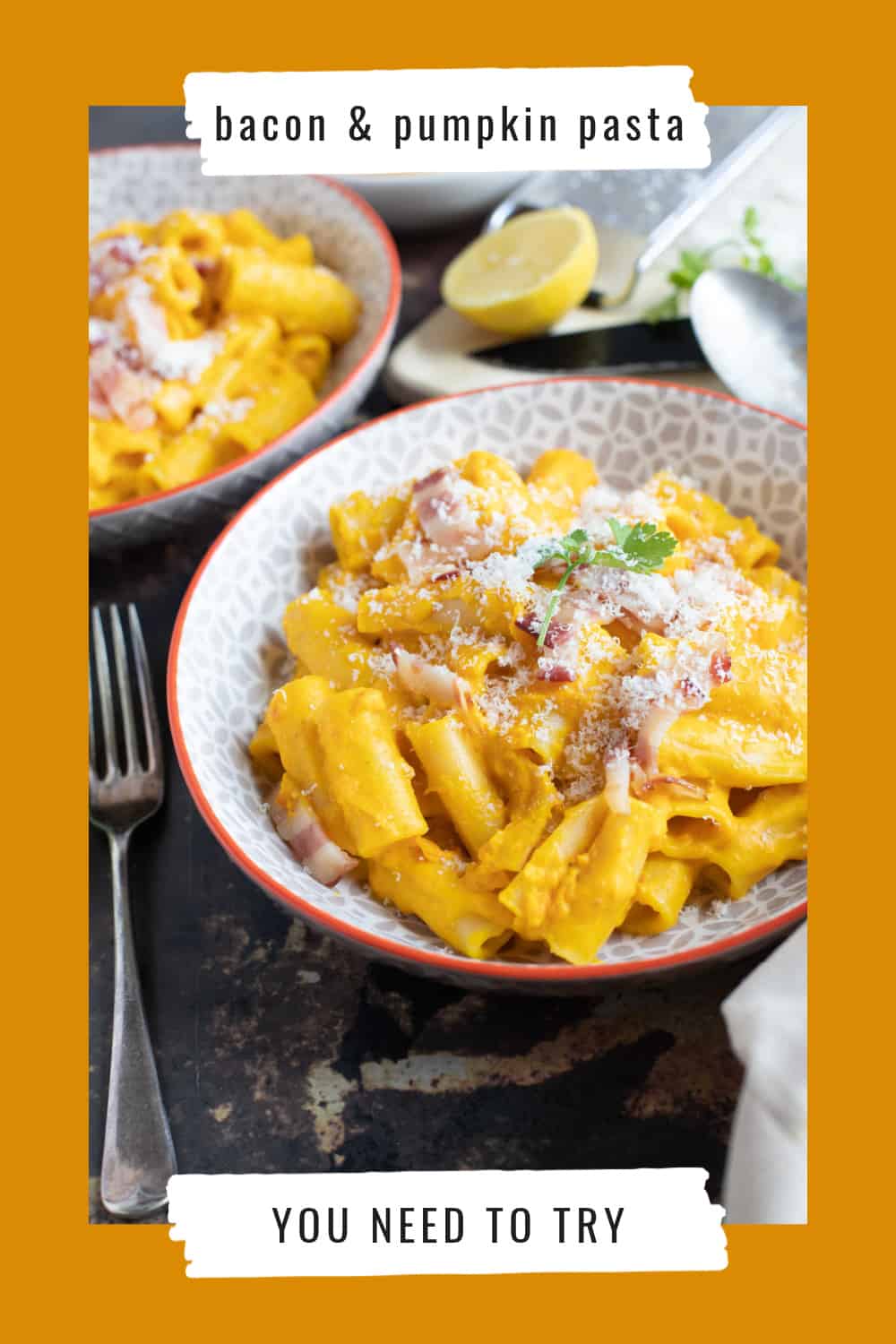 Creamy Pumpkin Bacon Pasta Recipe Effortless Foodie