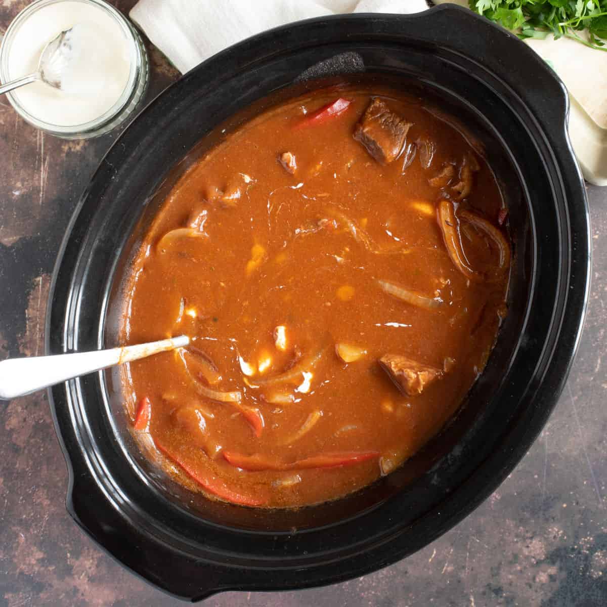 Slow Cooker Beef Goulash Effortless Foodie