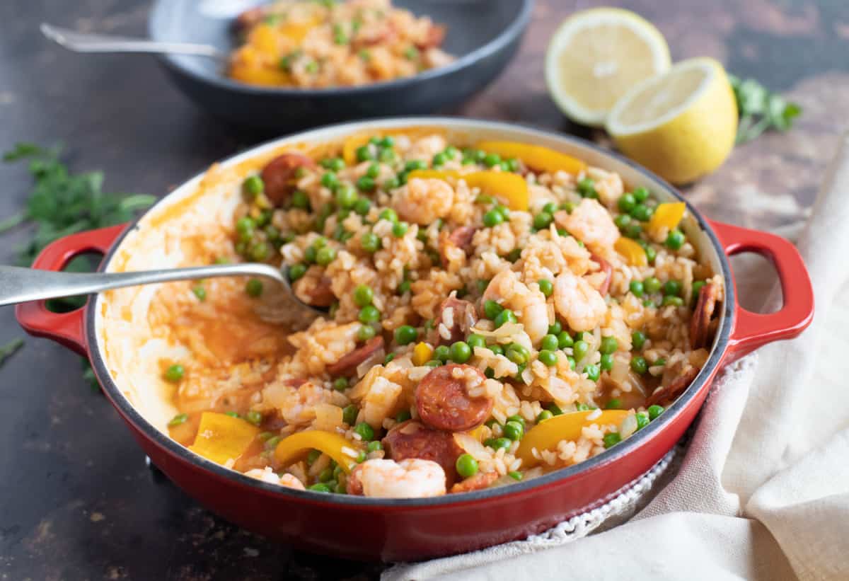 Easy Prawn & Chorizo Paella Effortless Foodie