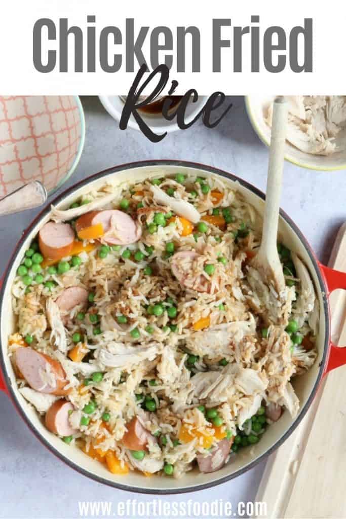 CHicken Fried Rice pin image.