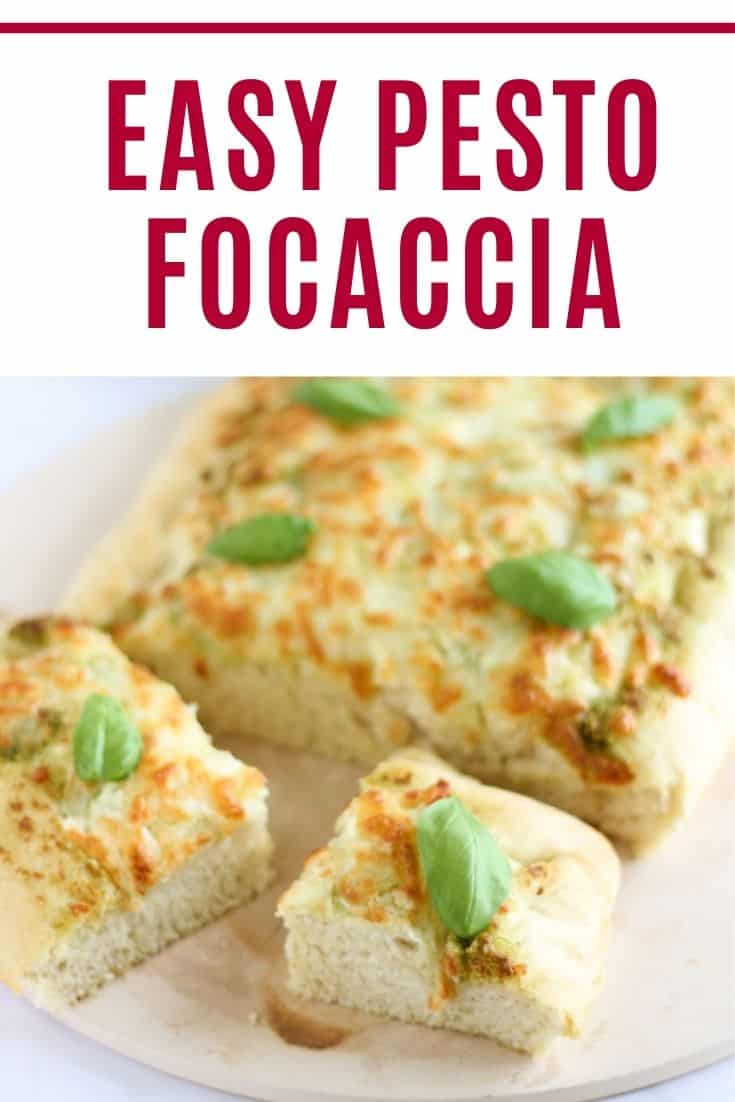Easy Focaccia with Pesto Effortless Foodie