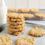 A stack of cinnamon cookies.