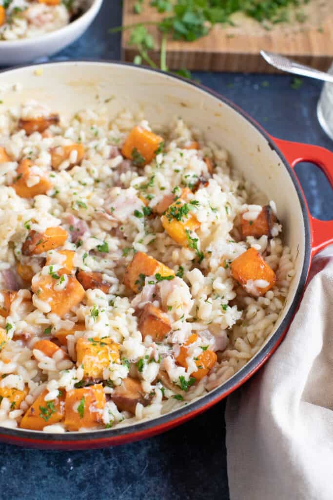 Butternut Squash and Bacon Risotto Effortless Foodie