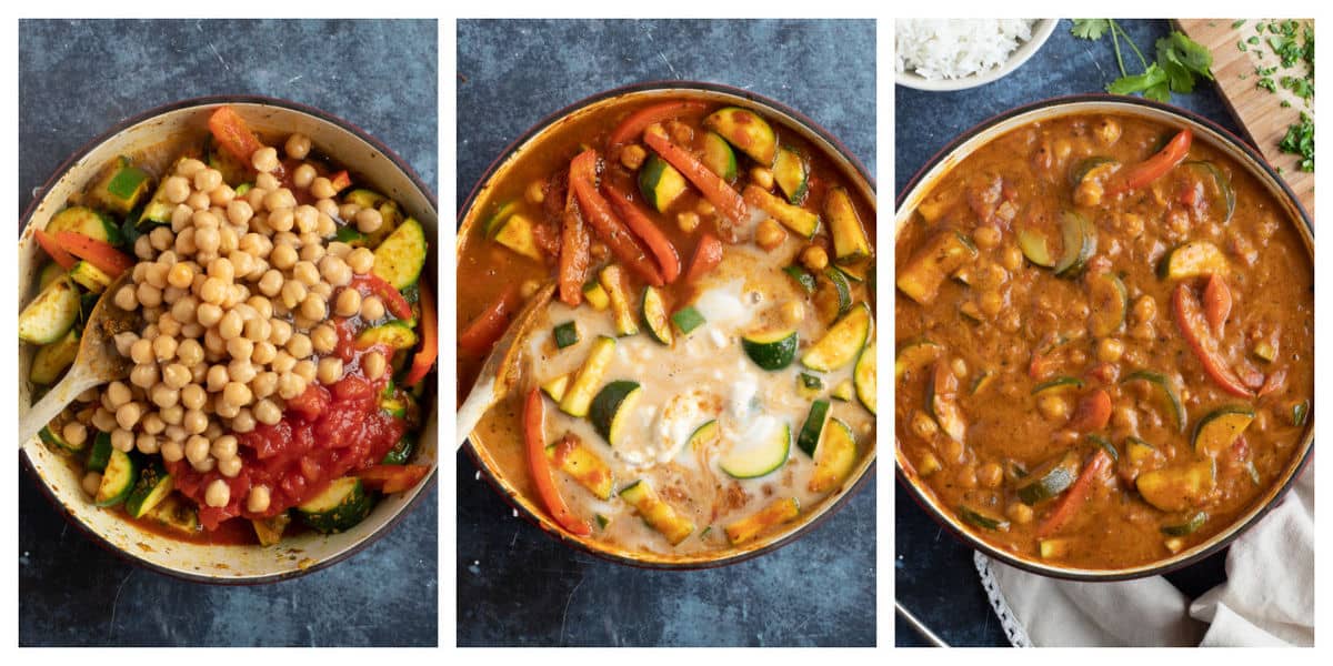 Step by step courgette curry photo instructions part 2.