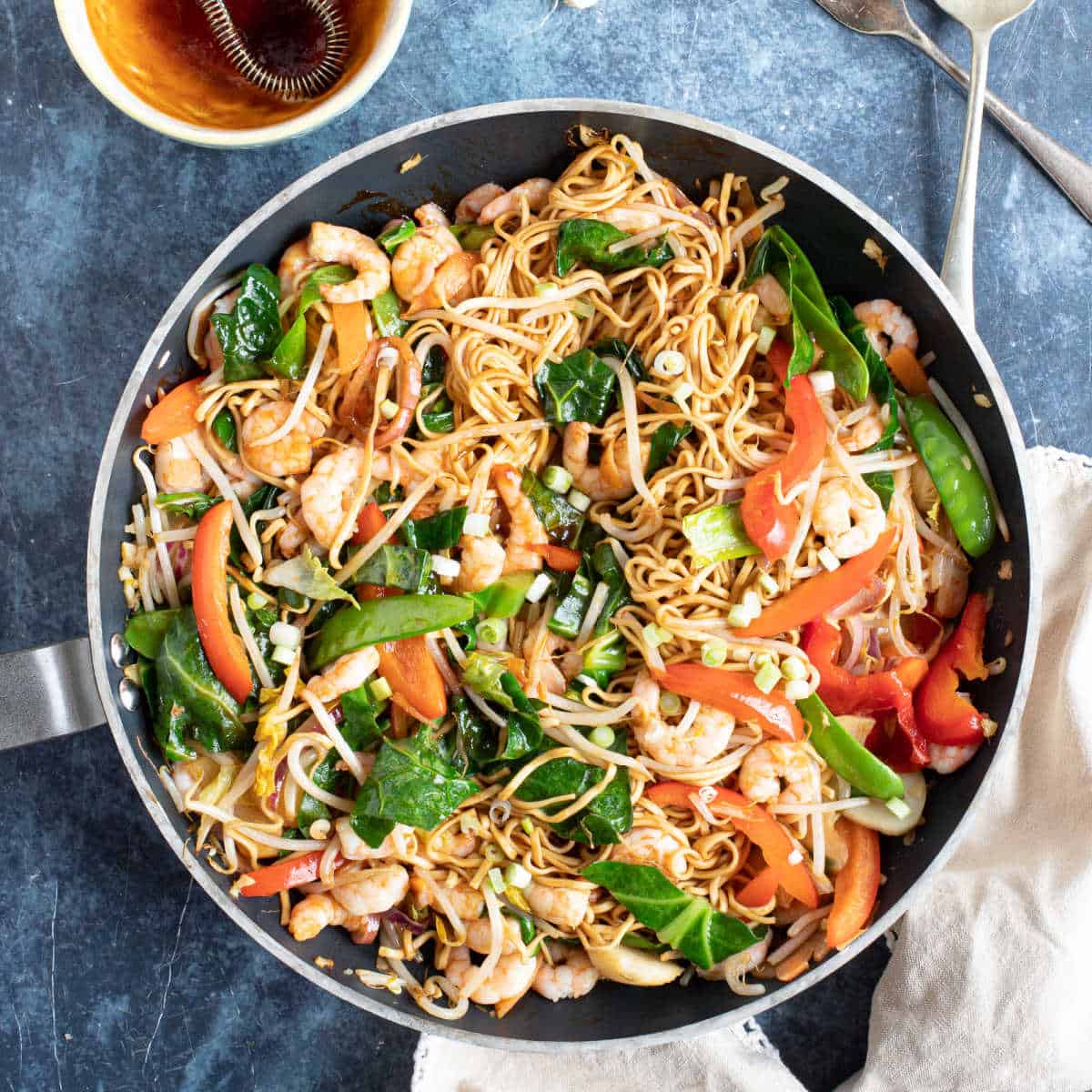 Easy Prawn Chow Mein - Effortless Foodie