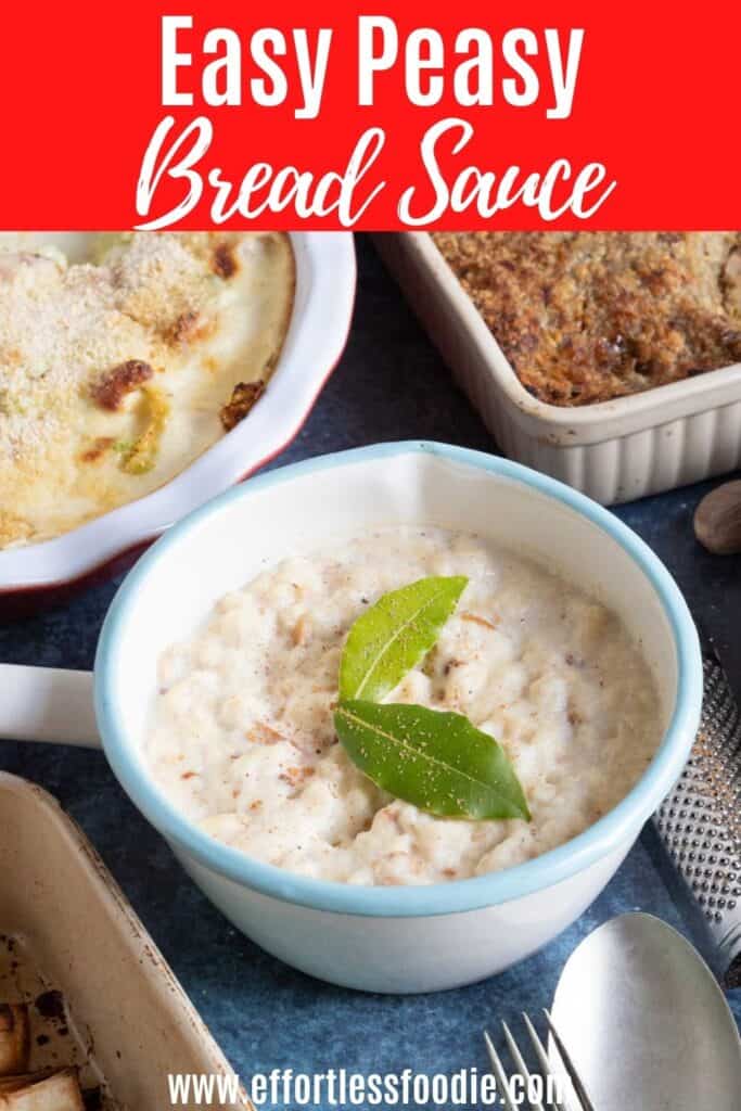 Easy bread sauce for Christmas.