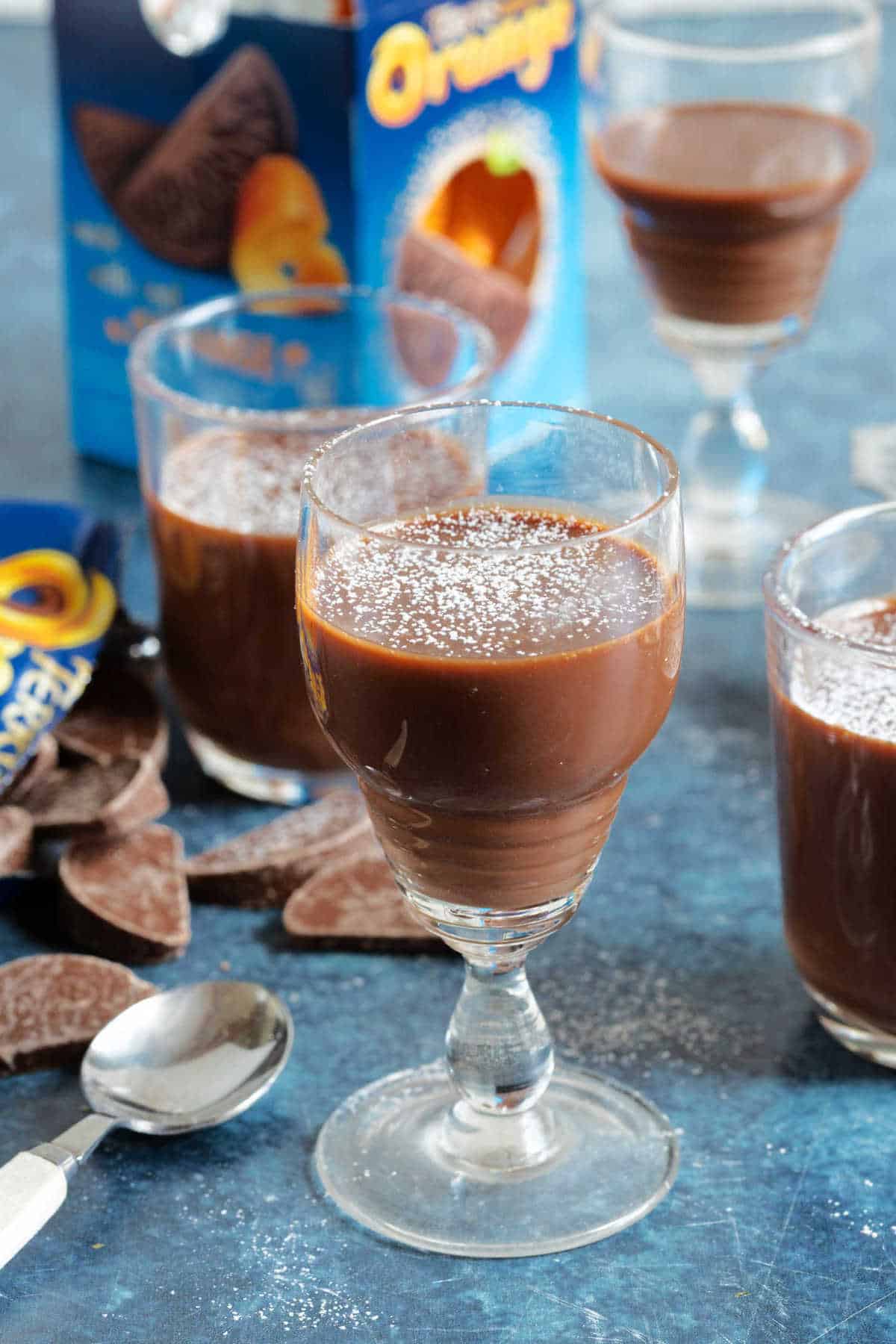 Chocolate orange pots.