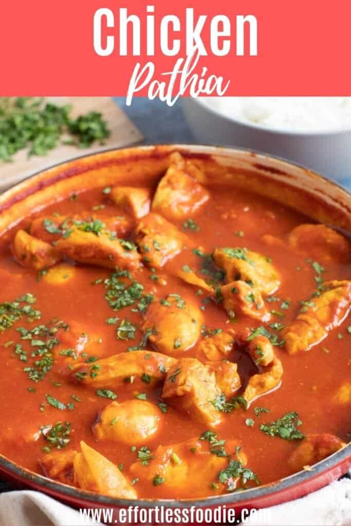 Chicken pathia pin image.