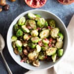 Crispy air fryer brussels sprouts.