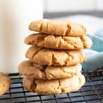 A stack of ginger cookies.