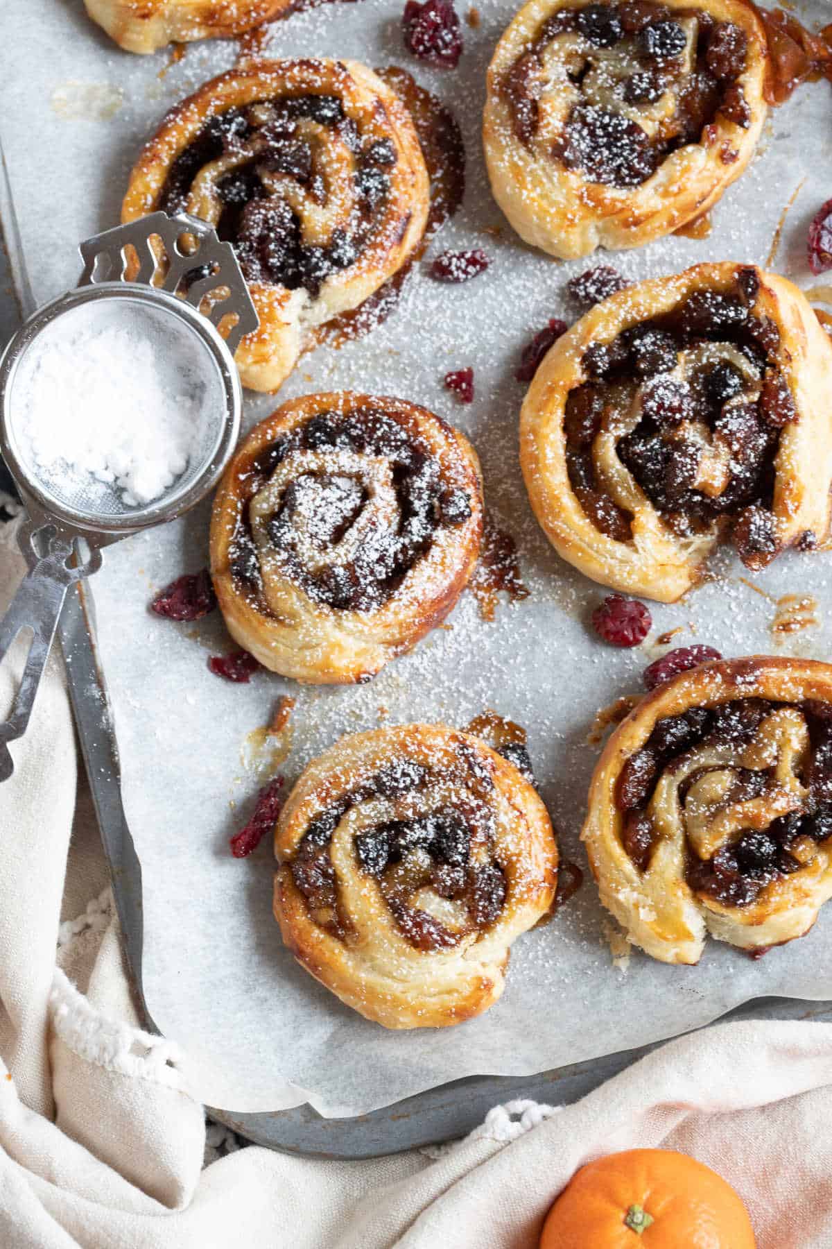 Mince pie swirls.