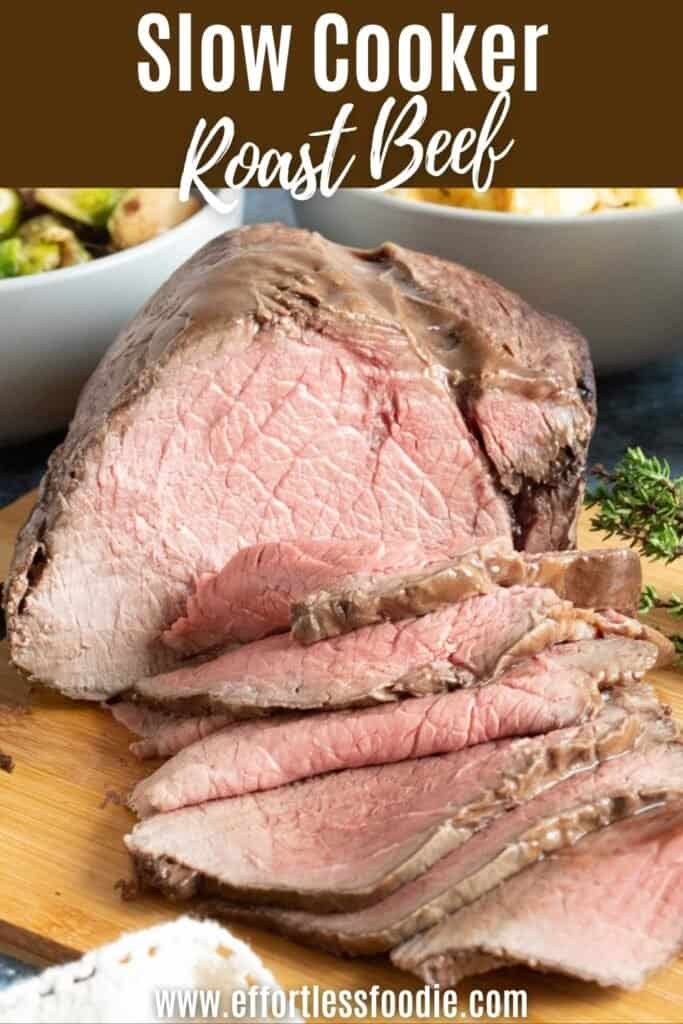 Slow cooker roast beef.