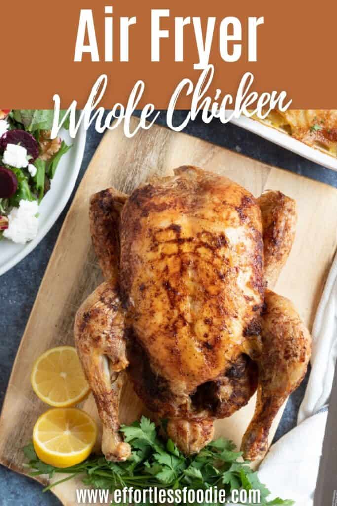 Air Fryer Whole Chicken Pin.
