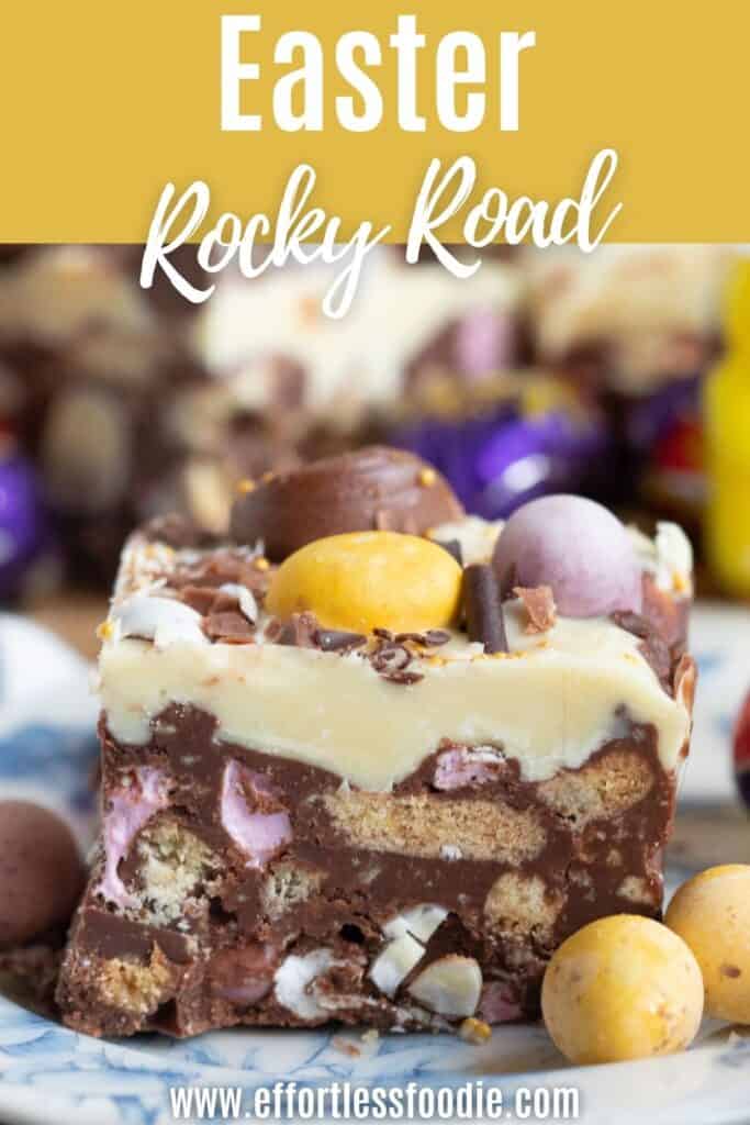 Easter rocky road pin image.