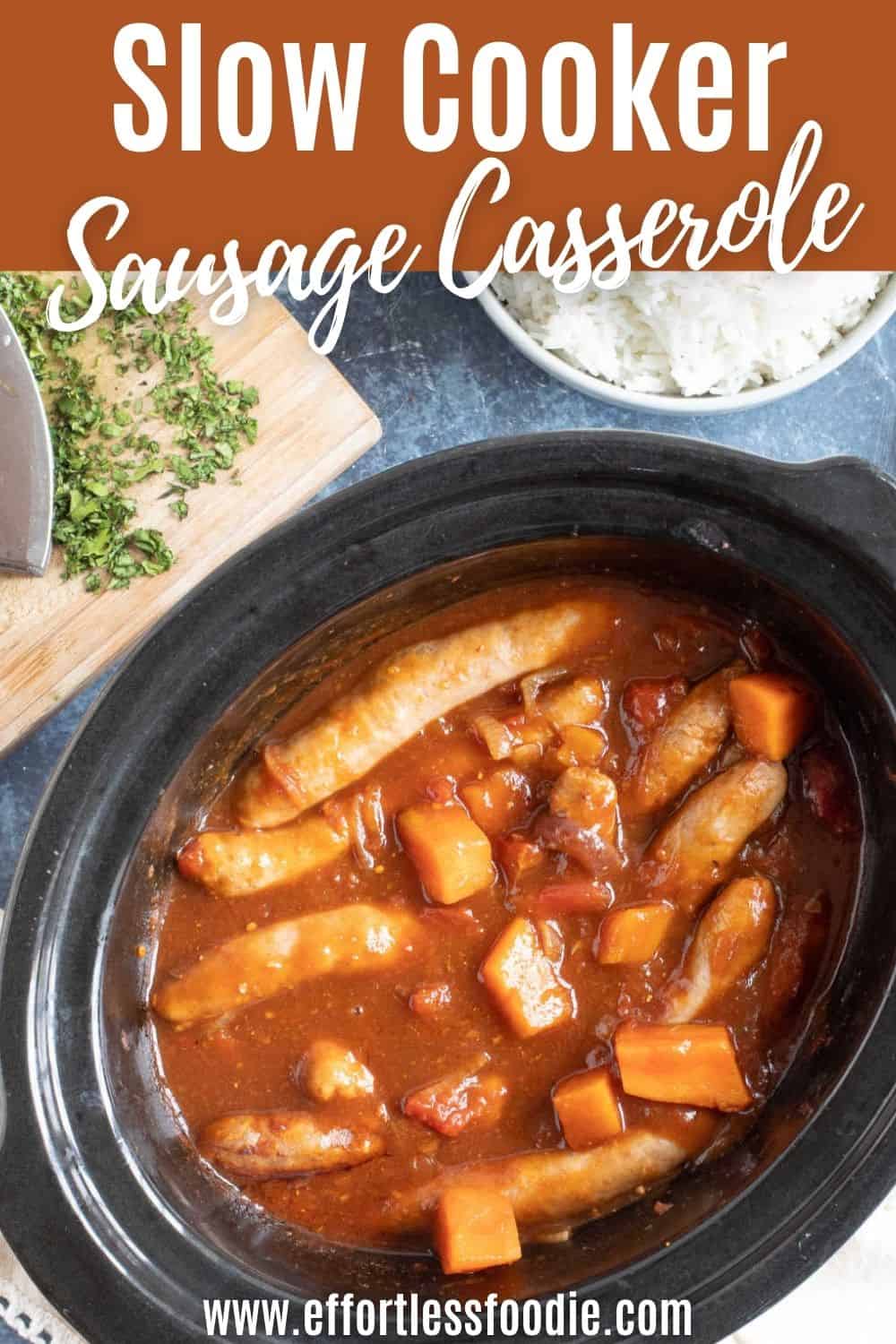 Easy Slow Cooker Sausage Casserole Recipe Effortless Foodie
