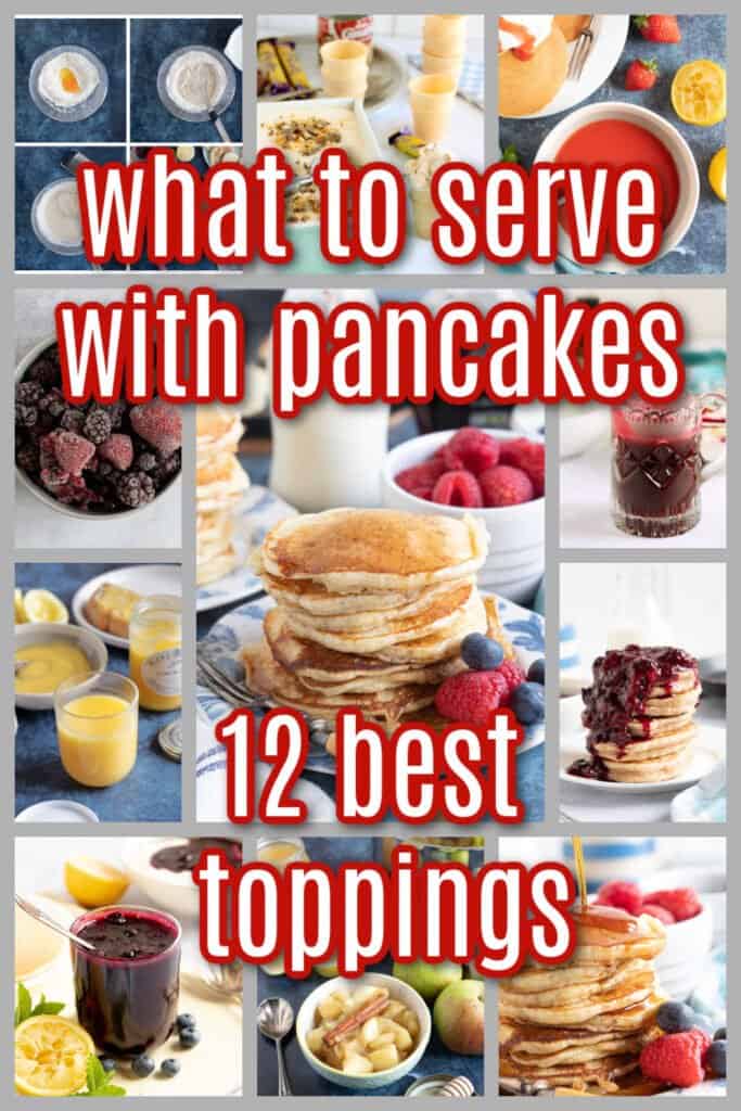 What to serve with pancakes pin image.