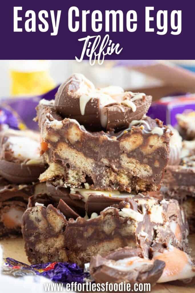 Creme egg tiffin pin.