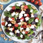 Beetroot and goats cheese salad.