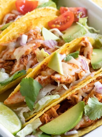 Chicken tacos.