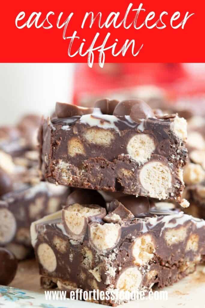 Malteser tiffin pin image.