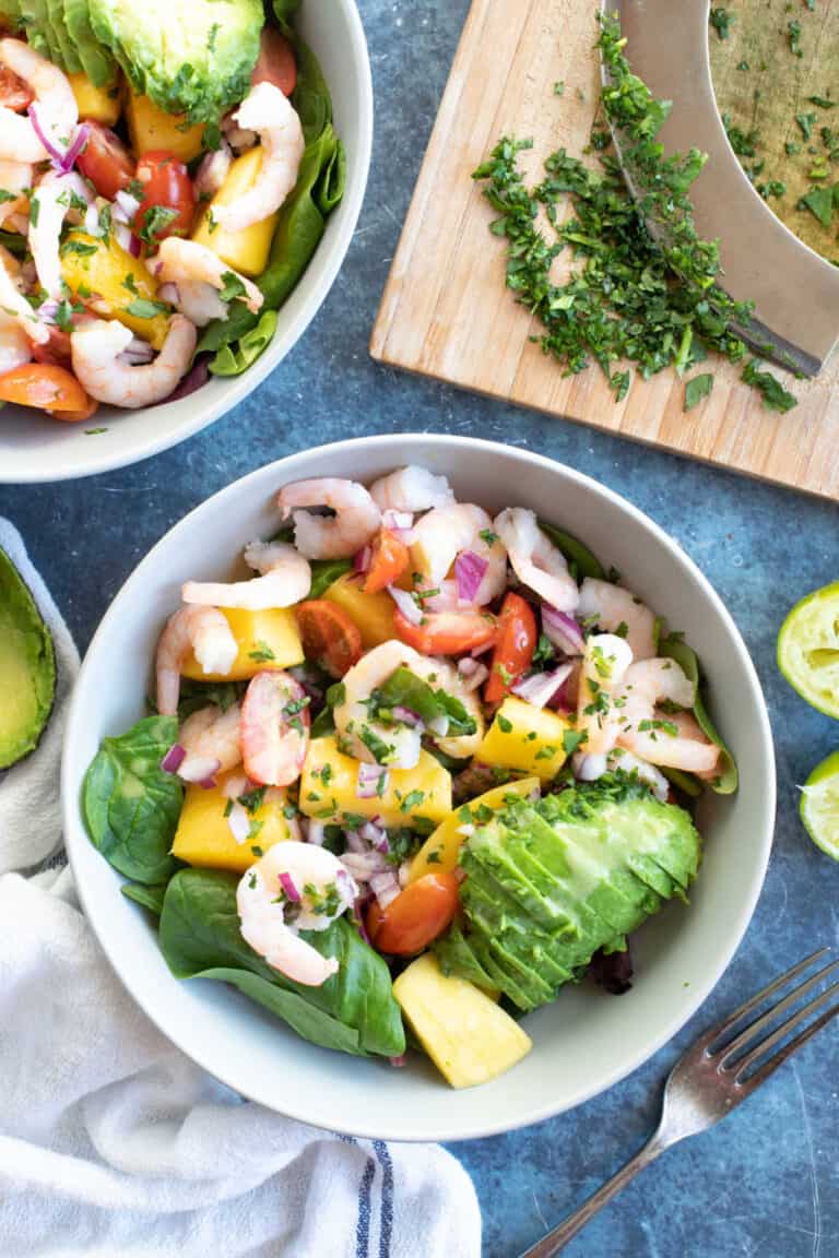 Prawn, Avocado and Mango Salad with Lime Dressing Effortless Foodie