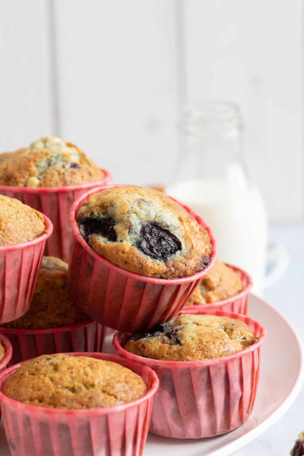 Easy White Chocolate & Cherry Muffins Recipe Effortless Foodie