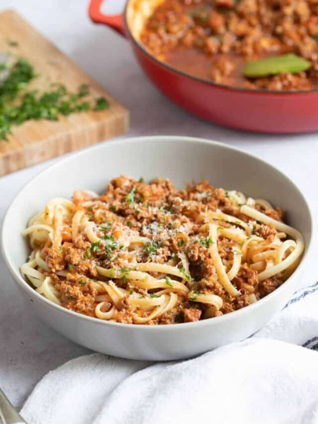 Easy Lamb Bolognese Story