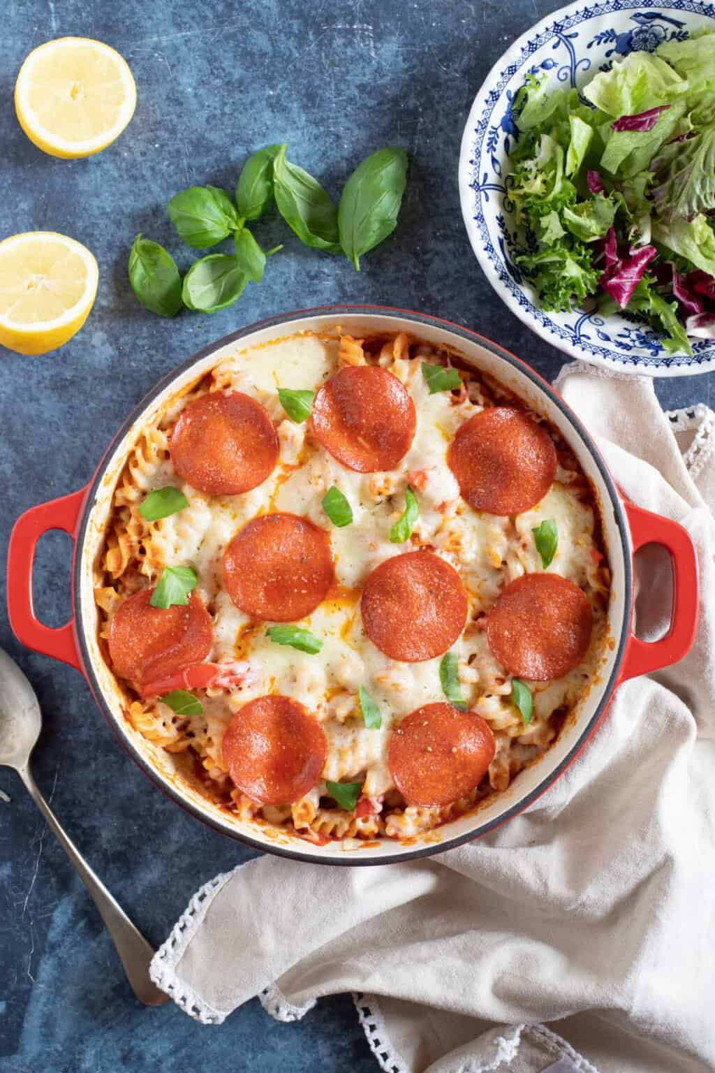 Easy Pepperoni Pizza Pasta Bake Recipe Effortless Foodie