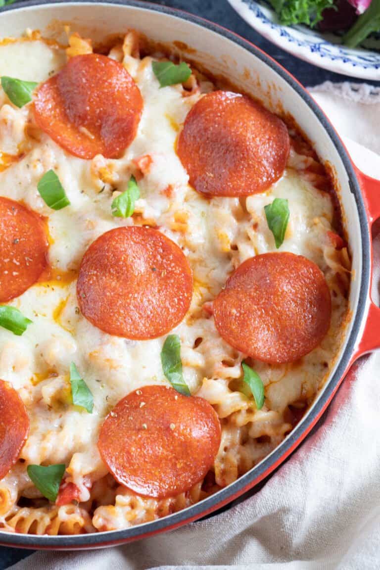 Easy Pepperoni Pizza Pasta Bake Recipe Effortless Foodie