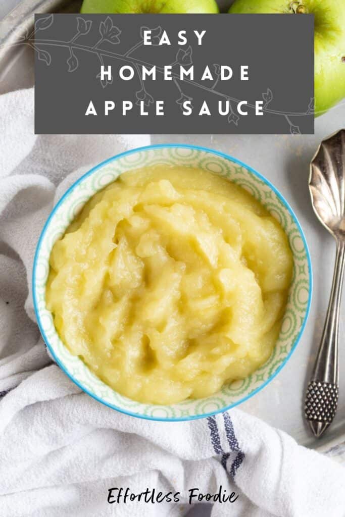 Apple sauce pin image.