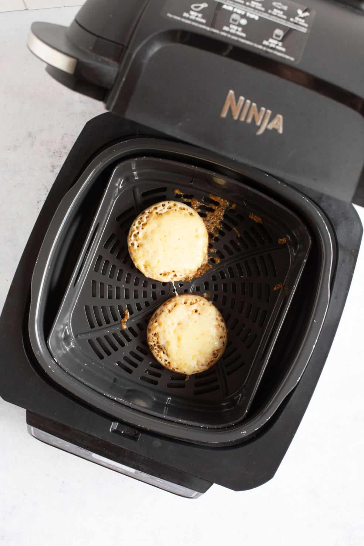 Crumpets in an air fryer.