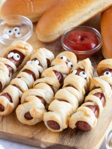 Mummy hot dogs.