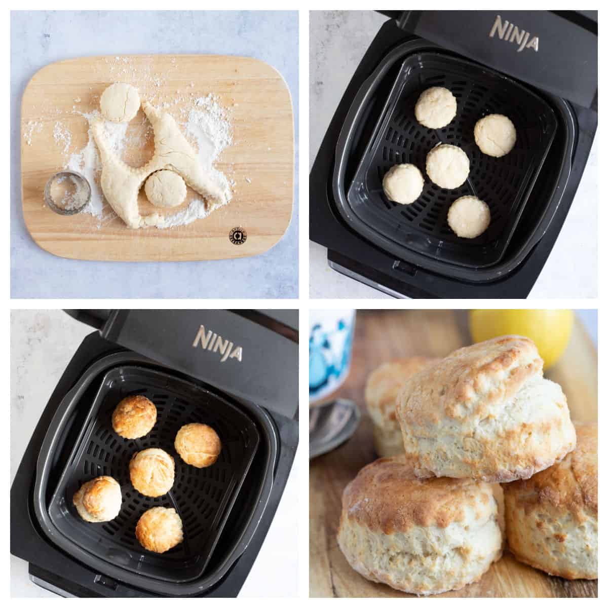 Scones in an Ninja Foodi air fryer.