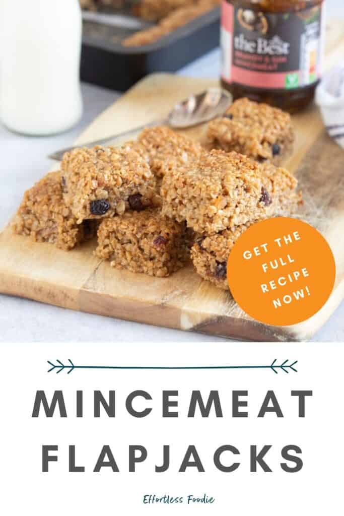 Mincemeat flapjacks pin image.