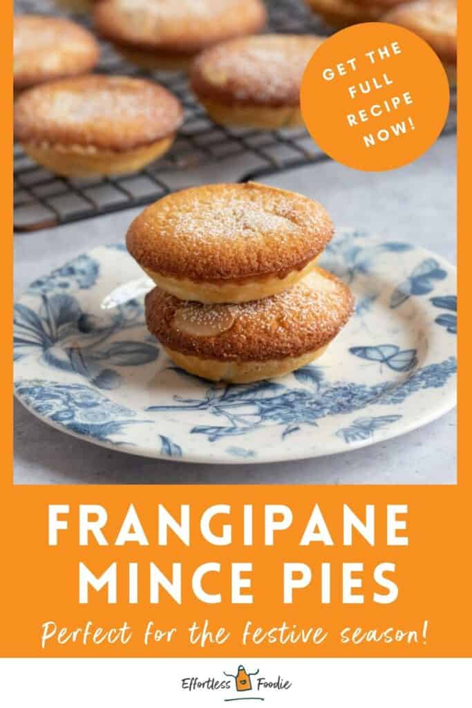 Frangipane mince pies pin image.