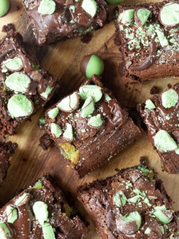 Mint Aero brownies.