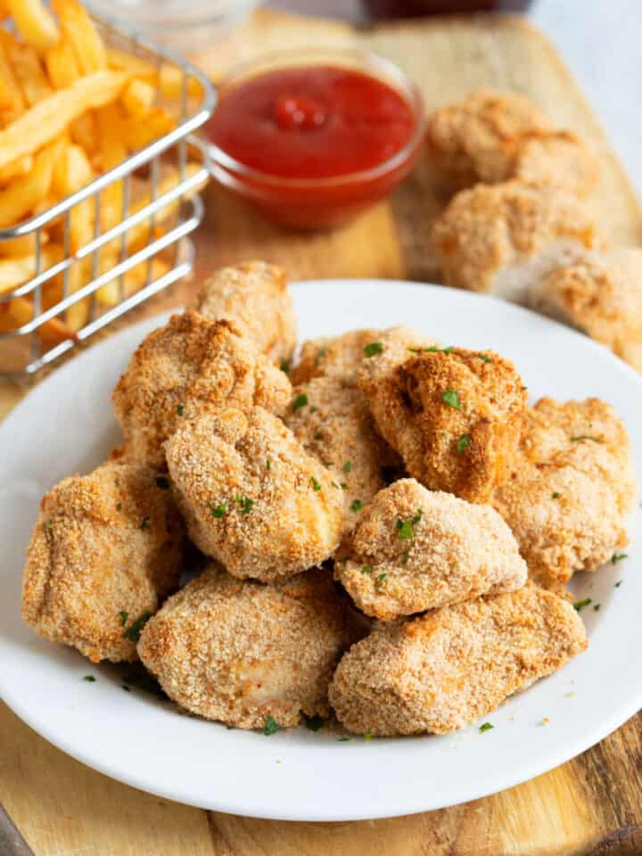 Crispy Baked Cornflake Chicken Nuggets Recipe - Effortless Foodie