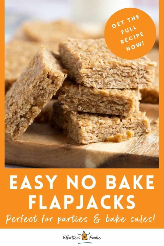 No bake flapjacks pin image.